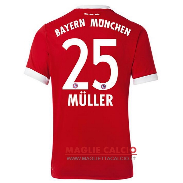 nuova maglietta bayern munich 2017-2018 muller 25 prima
